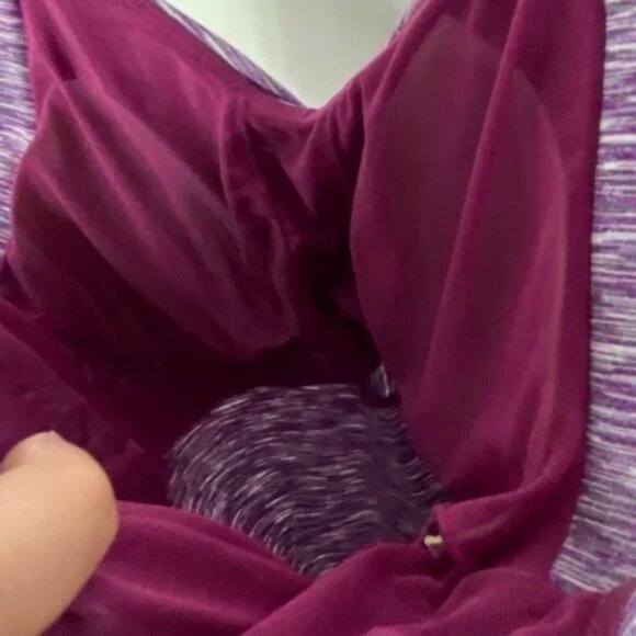 Prana Amaya Space Dye Dress Boysenberry Eggplant Purple‎ Size XS Shelf Bra Boho - Picture 9 of 11